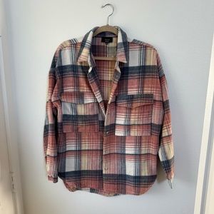 Pink Plaid Shacket